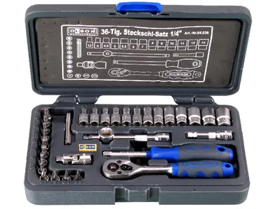 Produktbild von HaWe Steckschlüssel Satz 1/4 Z Olson, 36-teillig, 64.036