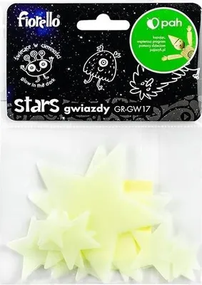 Obrázek produktu pro Fiorello Fluorescenční ozdoby – hvězdičky, 12 ks, mix