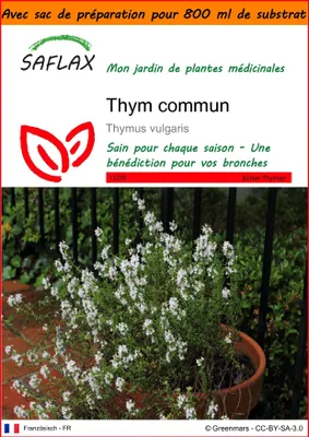Image de SAFLAX Garden in the bag - Thym commun - 200 graines - Thymus