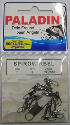 Produktbild von Paladin Spiro-Wirbel gunsmoke Gr. 16 6 kg/9 Stück