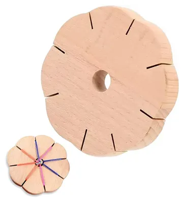 Kumihimo-Flechtscheibe für Armbänder, 1 Stück, mehrfarbig