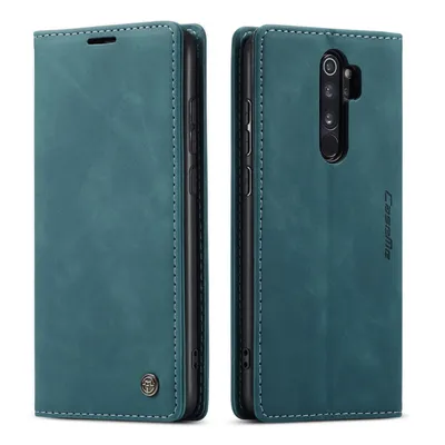 Immagine prodotto di Custodia Redmi Note 8 Pro, Custodia retrò in Finto cuoio, tasche per carte, chiusura magnetica, custodia con funzione stand per Xiaomi Redmi Note 8 Pro blu