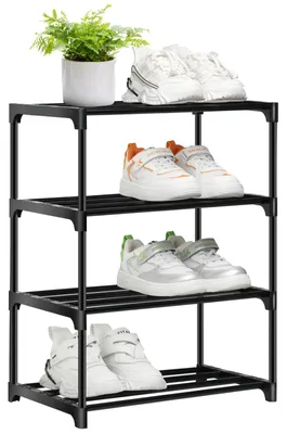 Immagine prodotto di Omgoods - Porta scarpe impilabile con 4 livelli