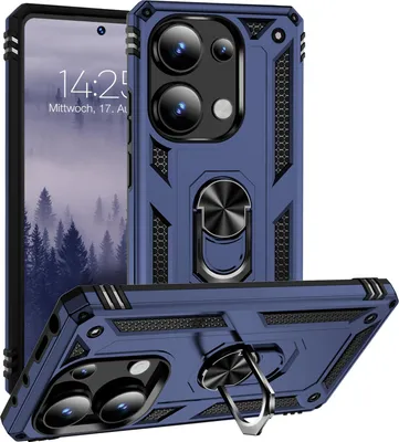Produktbild von Armor Outdoor Handyhülle für Xiaomi Redmi Note 13 Pro Handy Panzer Case Cover Schutzhülle Farbe: Blau