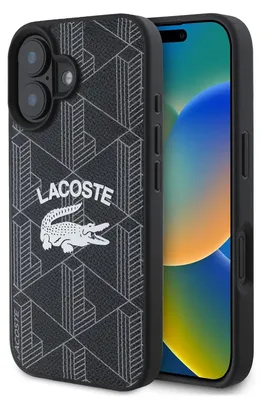 Obrázok produktu pre Lacoste Blend Monogram MagSafe kryt pre iPhone 16 Black (LCHMP16SPIGK)