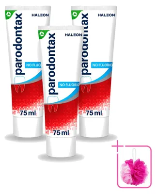 Obrázok produktu pre 3 x Zubná pasta Parodontax bez fluóru - 75 ml - Balenie s 3 kusmi