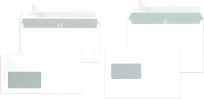 Image de MAILmedia 248140 Briefumschläge DIN C5 mit Fenster weiß haftklebend 500 St.
