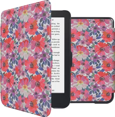 Image de imoshion Design Slim Hard Case Bookcase voor de Kobo Clara 2E / Tolino Shine 4 - Flower Watercolor