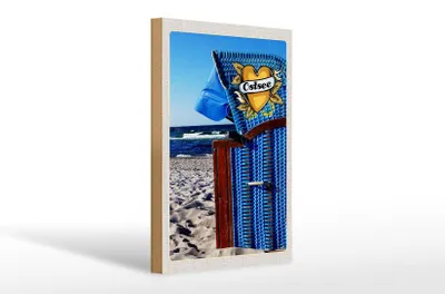 Produktbild von Holzschild Reise 20x30cm Ostsee blau Küste Strand