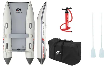 Image de Catamaran pneumatique Aqua Marina Aircat 9'4'' (285 cm)  Annexe, canot, bateau à moteur pour 4 personnes