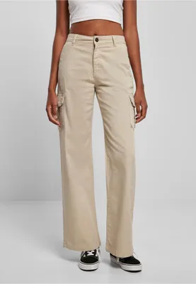 Produktbild von Urban Classics Ladies - High Waist Straight Cargo Hose - W33