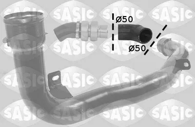 Produktbild von SASIC 3330058 Turbo Ladeluftschlauch für FIAT Ducato Kastenwagen (250, 290) Ducato Pritsche / Fahrgestell (250, 290) Ducato Bus (250, 290) für CITROËN
