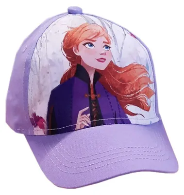 Produktbild von Disney Die Eiskönigin Anna Elsa Kinder Baseball Kappe Basecap – Lila / 54 cm