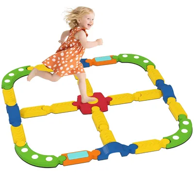 Produktbild von AIYAPLAY Balancierbalken Kinder Kleinkinder Schwebebalken mit 25 Balanciersteine