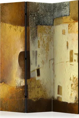 Zdjęcie produktu dla Parawan jednostronny Abstrakcje 135x172 cm 3-częściowy wielokolorowy