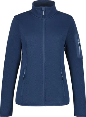 Produktbild von Icepeak Bowersville Strickfleecejacke für Damen ohne Kapuze, Farbe:Blau, Größe:L