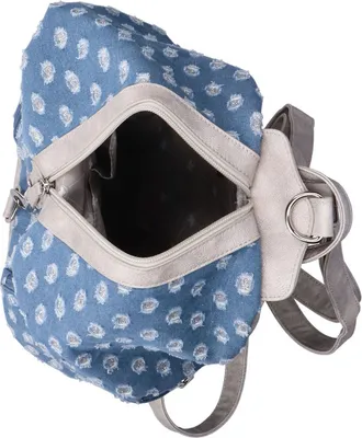 Produktbild von Rieker Damen Rucksack mit Außentaschen Karabinerhaken erweiterbar H1055, Farbe:Blau