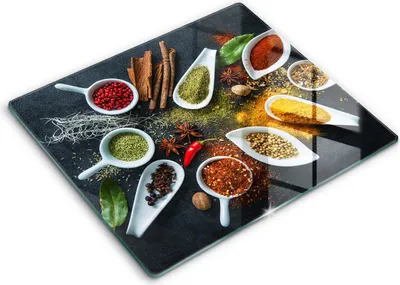 Obrázok produktu pre Sklenený kuchynský backsplash - Sklenený kuchynský backsplash - 60 x 52 cm - Sporák Kuchynský Splashback - Kuchynské korenie
