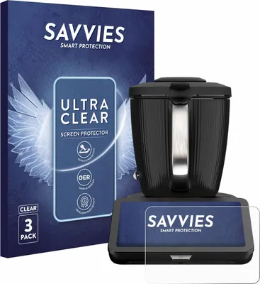 Produktbild von 3x Für Vorwerk Thermomix TM7 Schutzfolie Savvies Displayschutz Display Schutz Folie Klar Transparent