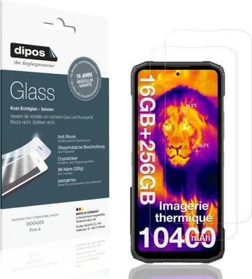 Image de 2x Protection ecrán pour DOOGEE Fire 6 Verre souple Film Protecteur 9H dipos