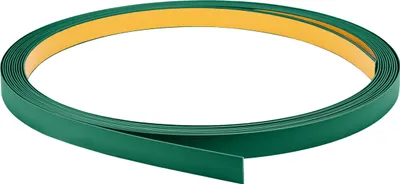 Obrázek produktu pro QUEST Plochá tyč z tuhého PVC 1x30mm, 10m, samolepicí, lepidlo, PP, zelená