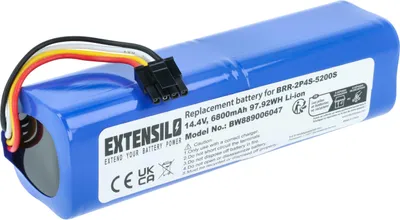 Produktbild von EXTENSILO Akku kompatibel mit Xiaomi SDJQR02RR, SDJQR03RR, Mi Robo, SDJQR01RR Staubsauger (6,8 Ah, 14,4 V, Li-Ion)