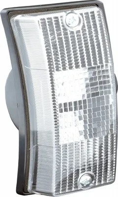 Zdjęcie produktu dla Reflektor przedni lewy, biały, kompletny, marki SIEM, kompatybilny z Vespa PX 80 (dwusuw)
