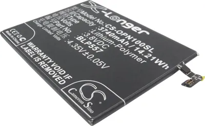 Produktbild von TECHTEK Akku Kompatibel mit [OPPO] N1, N1T, N1W Ersetzt BLP557