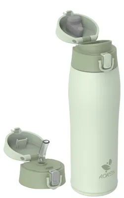 Produktbild von Edelstahl Trinkflasche 750ml AORIN, auslaufsicher, doppelwandig, BPA-frei
