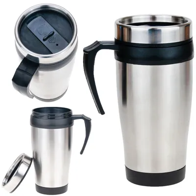 Obrázok produktu pre Tg56239 Termohrnček S Rukoväťou Z Inox Ocele Turistická Termoska 350Ml