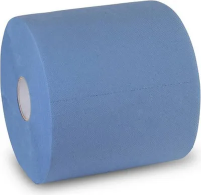 Produktbild von Industriepapierrolle Funny - 3-lagig - blau - 2 Rollen - 26 x 38 cm
