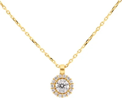 Produktbild von SuzanGold Goldkette Damen Echtgold Cocktail Kette 375 Gelbgold mit Zirkonia