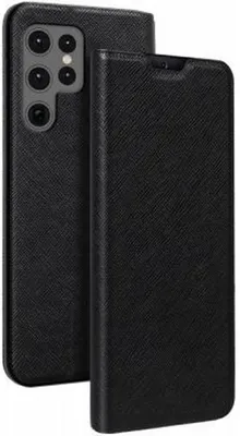 Produktbild von BigBen Connected, Hülle für Galaxy S22 Ultra 5G Folio mit Kartenhalter und Videounterstützung, Schwarz