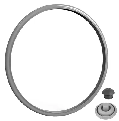 Produktbild von Dichtungsring für Schnellkochtopf - Silikon Ersatzdichtung - für 3L 4,5L 6,5L 8,5L Druckkochtöpfe - Ø 22 cm