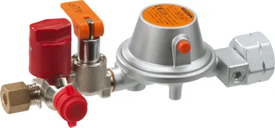 Produktbild von GOK Caravanregler Niederdruckregler Typ EN61 PS 16 bar, Variante:50 mbar Komb.A x SKU / RVS 8