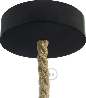 Immagine prodotto di Creative-Cables Kit rosone in Legno per cordone XL - Nero