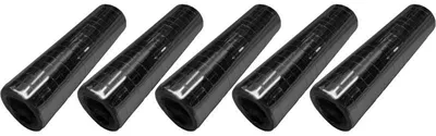 Produktbild von 5 Rollen Papier Luftschlangen schwarz metallic