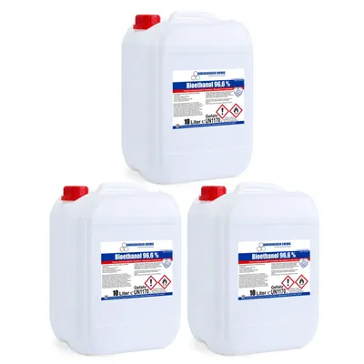 Produktbild von Ravensberger Chemie Bioethanol 96,6 % Premium Kaminbrennstoff für Tischkamin Ethanolkamin Brennstoff Gartenkamin und dekorative Feuerstellen - 3x 10 L