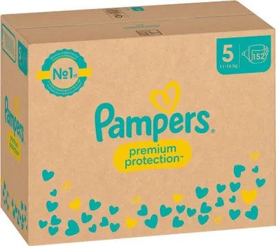 Immagine prodotto di Pampers Premium Protection taglia 5 Junior 11-16kg confezione mensile
