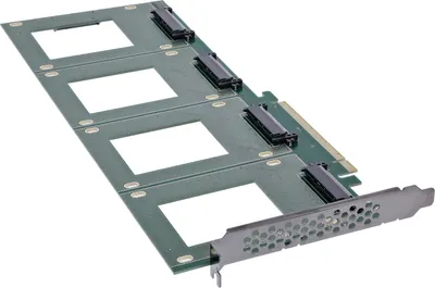 Produktbild von InLine 76660R, PCIe, U.2, Männlich, PCIe 3.0, Taiwan, PI6C20400BLE