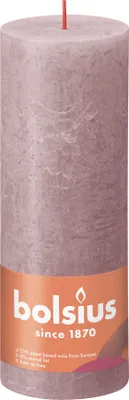 Image de BOLSIUS Stumpenkerze Rustiko Shine 19x7cm eschenrot
