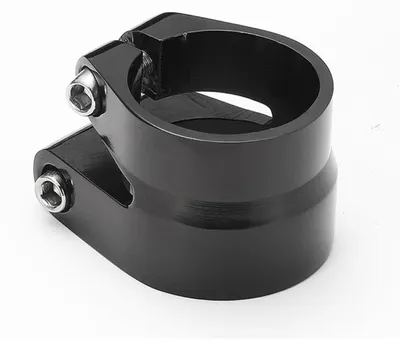 Productafbeelding van Aluminium fiets zadelklem voor racefiets, zwart, 27.2x31.8mm