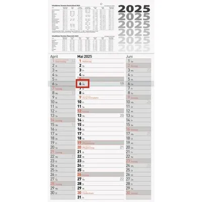 Produktbild von 2025 Brunnen Dreimonatskalender Spalten