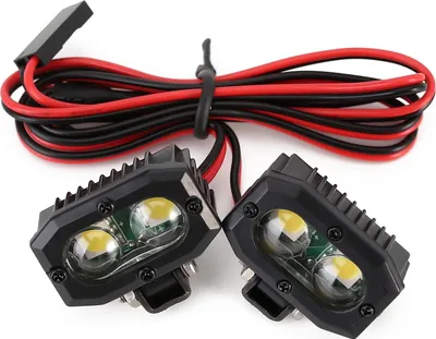 Produktbild von RC-Auto LED-Scheinwerfer / Beleuchtung - verschiedene Ausführungen Ausführung: 2x 25mm RC-Auto-Scheinwerfer