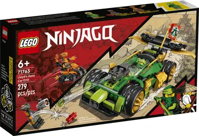 Zdjęcie produktu dla LEGO 71763 Samochód wyścigowy NINJAGO Lloyd's EVO, zabawka samochodowa od 6 lat z samochodem wyścigowym i figurkami węży