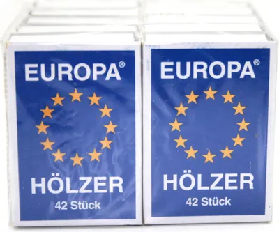 Produktbild von 10 Stück Schachteln Europa Streichhölzer Zündhölzer Zündholzschachtel