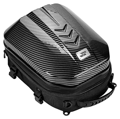 Produktbild von Wasserdichte Hecktasche für Motorräder, Sozius Gepäcktasche aus ABS Hartschale mit erweiterbarem Stauraum 24L-35L