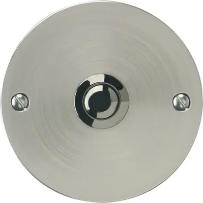Produktbild von REV Klingeltaster rund Chrom, (KE05)