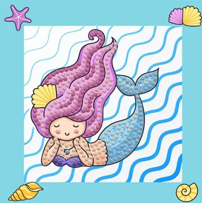 Obrázok produktu pre Diamond Dotz Mermaid Dreams, Chlapec / dievča, Detské, Mermaid, Viacfarebný, 315 kusov, Začiatočník