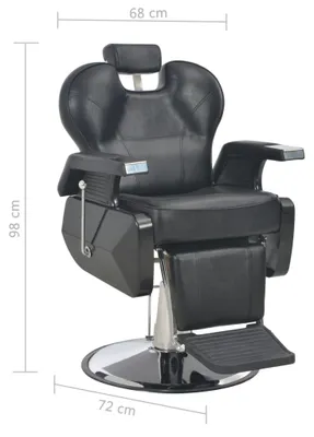 Produktbild von vidaXL Friseurstuhl Schwarz 72×68×98 cm Kunstleder